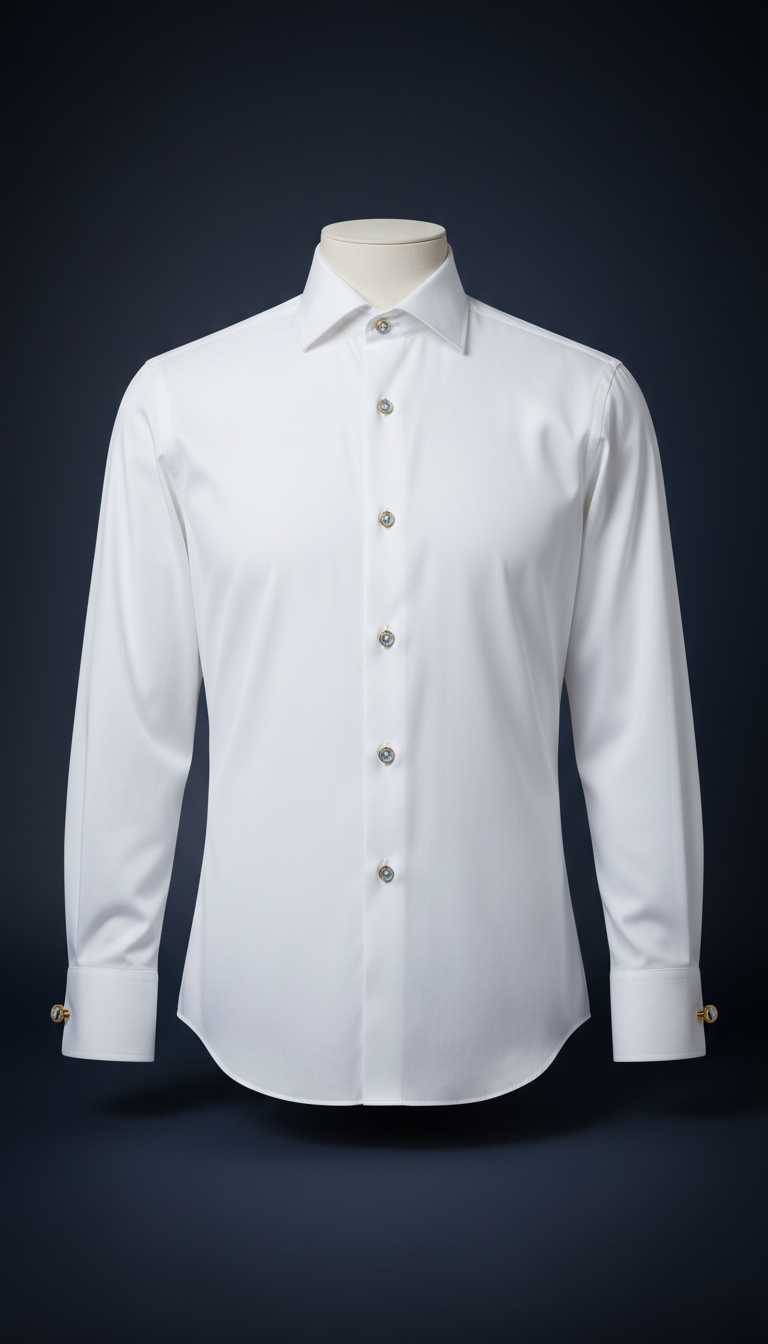 Camisa formal blanco nítido