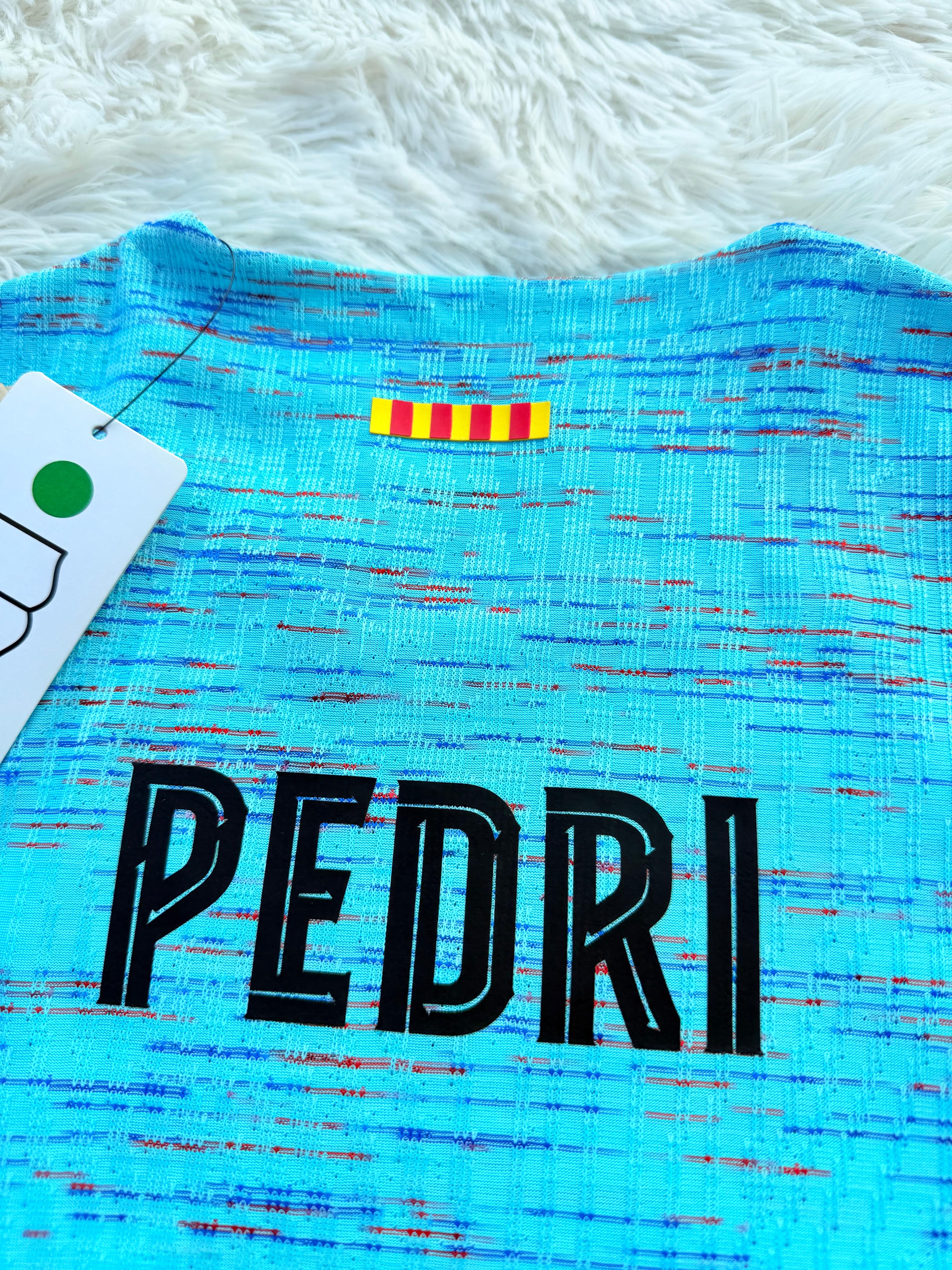 Camiseta FC Barcelona Pedri #8 - Detalle tejido