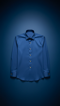 Camisa de algodón azul rey